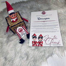 Elf on the shelf arrival crate