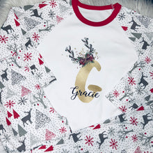 Reindeer theme pyjamas