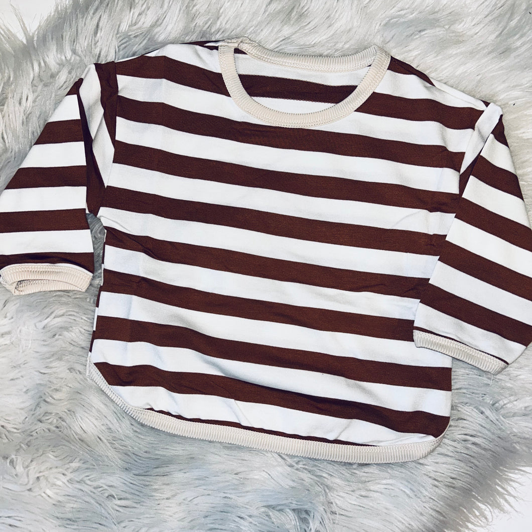 Striped long sleeved T