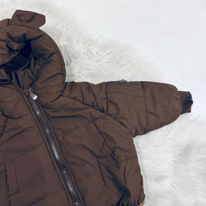 Brown teddy winter jacket