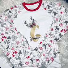 Reindeer theme pyjamas