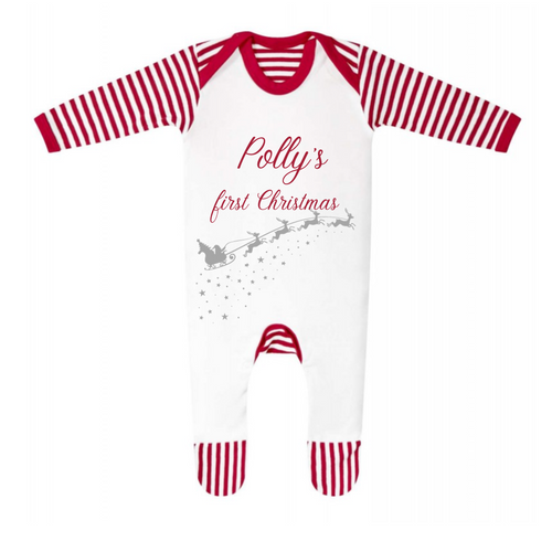 First Christmas babygrow