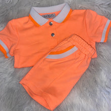 Baby boy orange poloshirt & short set