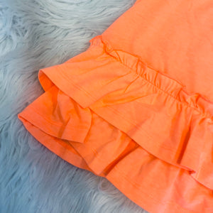 Baby girl orange ruffle dress