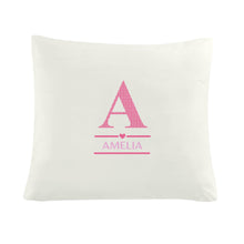 Personalised Girls Initial Cushion Cover