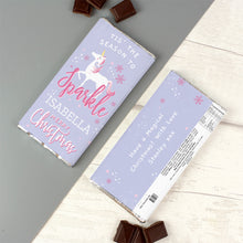 Personalised Unicorn Season To Sparkle Milk Chocolate Bar