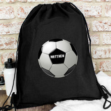 Personalised Football Black Swim & Kit Bag