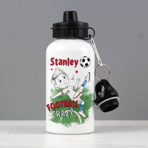 Personalised Football Crazy Drinks Bottle