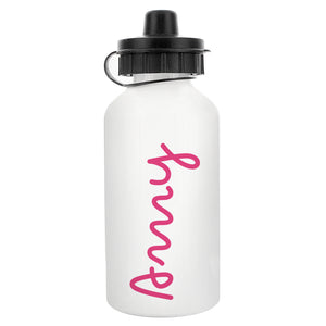 Personalised Pink Named Drinks Bottle