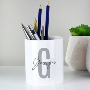 Personalised Initial & Name Ceramic Storage Pot