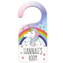 Personalised Unicorn Door Hanger