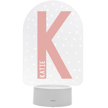 Personalised Initial LED Colour Changing Night Light