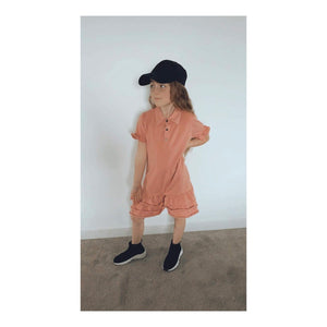 Girls Salmon rara dress