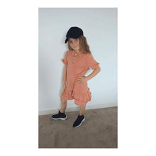 Girls Salmon rara dress