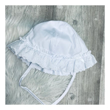 Baby girl white summer hat