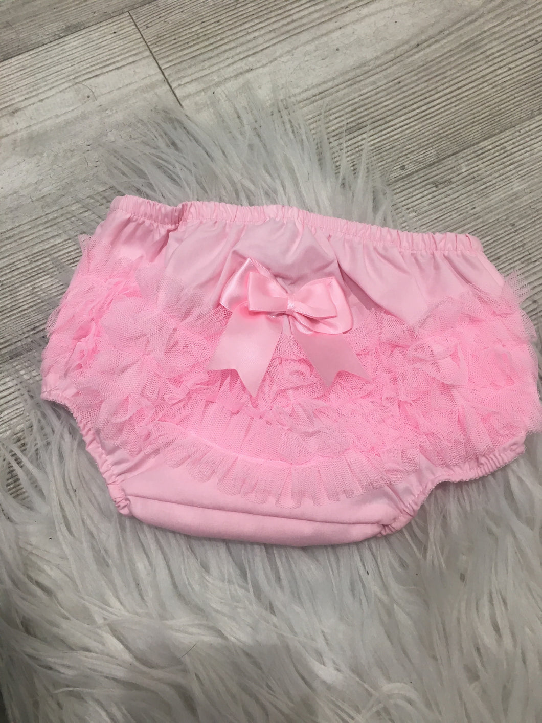 Pink frilly pants