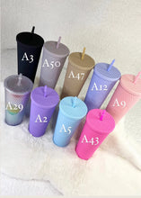 24oz Studded initial tumbler